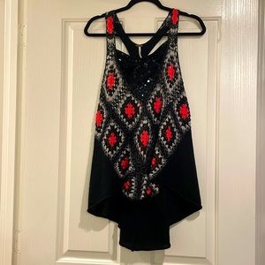 Free people, knit crochet tank